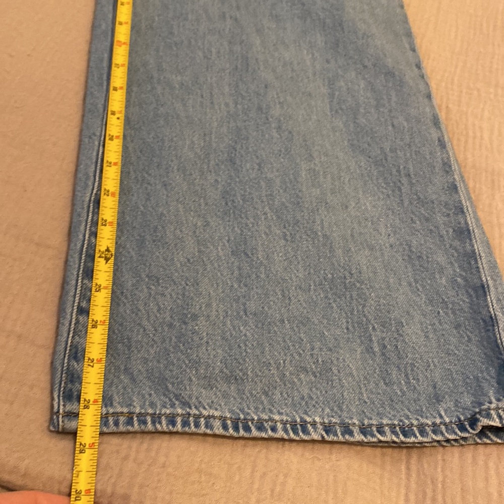 LEVI’S XL STRAIGHT Classic Blue Wide-Leg Women Premium Jeans. Size W28  L31 - Picture 10 of 12